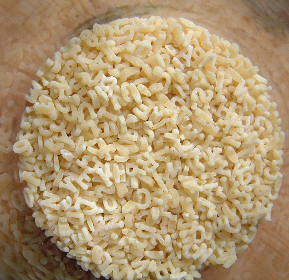 Buchstabensuppe - Schreibkraft